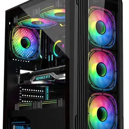 DECSHINE Cabinet rgb Full tower Cabinet with USB 2.0 Ports Compatible with Computer-picture-44