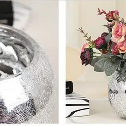 agami Beautiful Round Pot Decorative Vase Glass Vase image 2