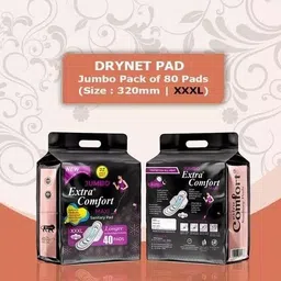 jumbo extra comfort Drynet Sanitary Pads 3XL Pack-2 (80 each packet,320mm) Extra Comfort,Protection Sanitary Pad-picture-24