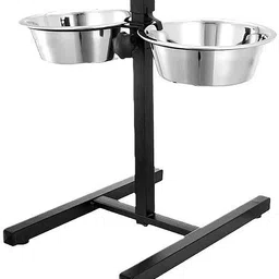 jma.trading Pets Empire Double Diner Dog & Cat Bowl Stand Stainless Steel Pet Bowl-picture-10