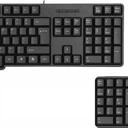 ZEBRONICS K20 Keyboard, Comfort Mouse, MousePad, Cable Protector,C-OTG (Set of 5) Combo Set image 2