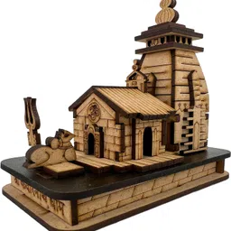 Kedarnath Temple 3D Miniature Kedarnath Mandir Shree Kedarnath Dham, Lord ShivJi Decorative Showpiece - 10.5 cm-image-22