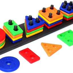arizon Geometric Shapes Sorting Toy |Intellectual Geometric Blocks & Learning Toy(25PC)-picture-15