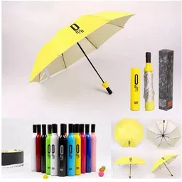 svulint Bottle Shaped Fashionable Folding portable Umbrella image 3