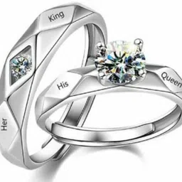 lavitra Endless Love Adjustable Declaration Ring Set Alloy Silver Plated Dimond Ring Alloy Silver Plated Ring Set-picture-35