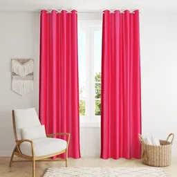 home sazawat 213 cm (7 ft) Door Polyester Room Darkening Curtain (Pack Of 2) image 1