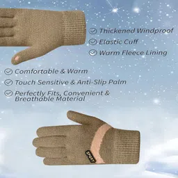 hoc Printed Winter Women Gloves image 5