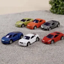 crazybuy Die-Cast Unbreakable Mini Alloy Metal Car Mini Series Pull Back Action Car Set 6 image 2