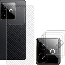 KOISTON Screen Guard for Realme GT 7T 5G Camera Lens Glass Protector | Anti-Scratch | Edge to Edge Full Coverage ( BACK CARBON FIBER SKIN + CAMERA LENS PROTECTOR )-picture-37