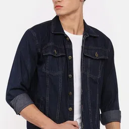 voxati Men Dyed/Ombre Denim Jacket-picture-37