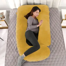 wild mint Microfibre Solid Pregnancy Pillow Pack of 1 image 4