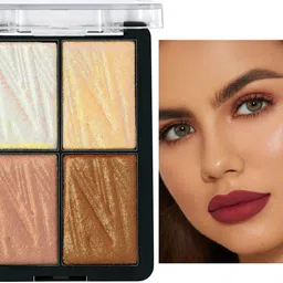 afaraxia New Highlighter Shimmer & Blusher Palette for Face Makeup Highlighter-picture-31
