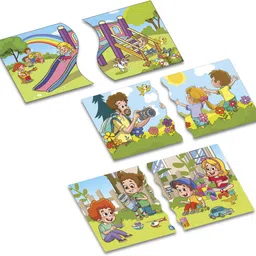 bookford Exciting Puzzle Combo Set of 2 Jigsaw Puzzle-Action Words & Pair Up Right 1 image 3