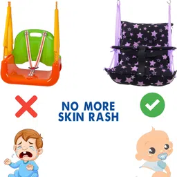 toyafox Baby swing for kids jhula jhoola bouncer jula unjal julna 1-6 Year Oonjal cradle Swings image 5