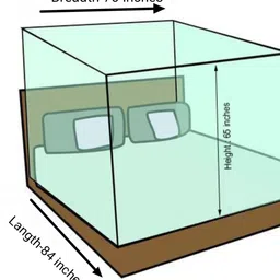yinenterprises Fibre Adults Washable Print_ mosquito net and super quality mosquito net for me Mosquito Net image 5