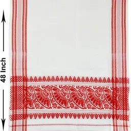assam handloom Polycotton 160 GSM Face, Bath, Hand Gamcha image 2