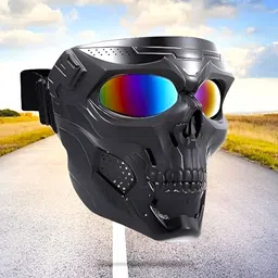 autokick AK_Skull Mask Full Face Tactical Masks with PC Lens Eye Protection for Paintball Skull Face Mask Blowtorch Safety Goggle-picture-44