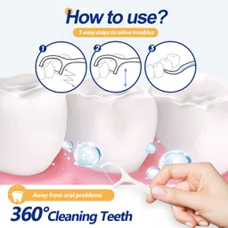 sk rayan 3 in 1 Tooth Cleaning Dental Floss, Fresh Healthy and Breath Gums image 2