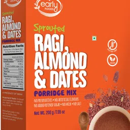 Organic Sprouted Ragi, Almond & Date Porridge Mix 200g Cereal-image-27