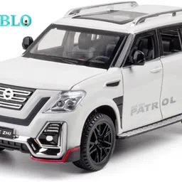 funablo 1/24 Big Nissan Petrol Toy Car Metal Pull Back Diecast Sound and Light-picture-11