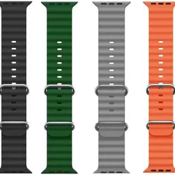 PUNAK Ocean Smart Watch Strap Belt for Ultra Watch 49 mm, Series 8 / 7 45 mm, Series 6 / 5 / 4 44 mm, Series 3 / 2 / 1 42 mm, T800 Ultra, Watch 8 Ultra, i8 Pro Max, W26, T800. Smart Watch Strap-image-80