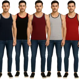 trendura Pack of 5 Men Vest-picture-19
