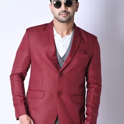 asmartfashion Men Solid Single Breasted Festive & Wedding Blazer image 1