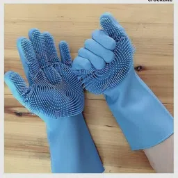 Reusable Rubber Gloves for Kitchen Chores Wet and Dry Glove-image-91