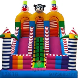 ganesh sky balloon Inflatable Slide Bouncy With Yellow Cap Mickey Mouse Theme 12x18 Feet Inflatable Hoppers & Bouncer-picture-13