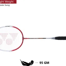 yonex ZR 100 Light Red, Silver Strung Badminton Racquet image 3