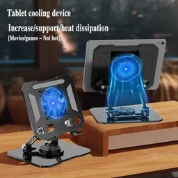 KENUTA KENUTA-420 Tablet Stand Steel Floor and Desk Stand Rotatable Laptop Stand with Adjustable Height Compatible with Universal Laptops image 3