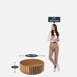 expressionist by mohanbir Flauta Coffee Table In Bronze Finish image 2