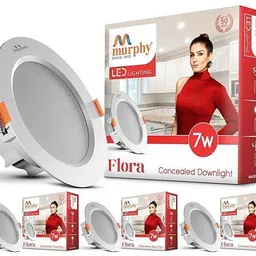 murphy Flora 7W LED Down Light, Cool White Light, Round, Recess (Pack of 4) Ceiling Light Ceiling Lamp-picture-27