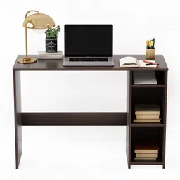 furneaser Dettlet Computer Table with Shelf, Laptop Table, Engineered Wood Study Table image 4