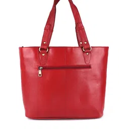 HiLEDER Pure Leather Top Handle Specious Structured Shoulder Bag image 3