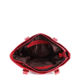 HiLEDER Pure Leather Top Handle Specious Structured Shoulder Bag image 4