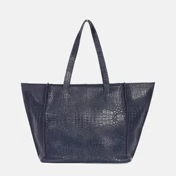 Bagsy Malone Women Blue Textured Swagger Shoulder Bag image 4