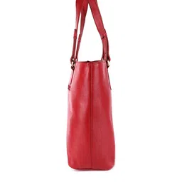 HiLEDER Pure Leather Top Handle Specious Structured Shoulder Bag image 5