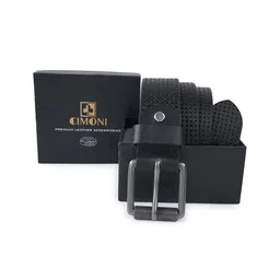 CIMONI Men Textured Leather Belt-picture-2