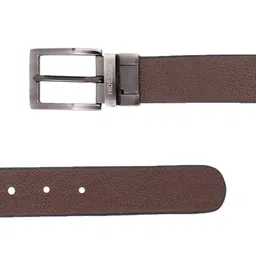 Hidesign Men Tan Brown Reversible Leather Belt image 4