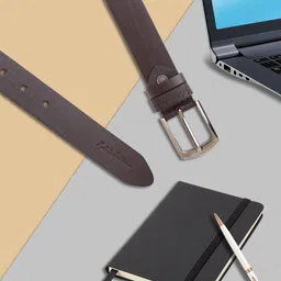 Mast & Harbour Women Textured Genuine Leather Formal Belt image 4