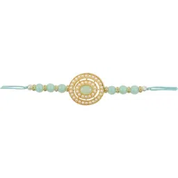 I Jewels Kundan Studded Thread Rakhi image 2