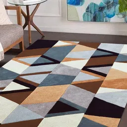 Zayan Rugs Unisex Black Carpets-image-0