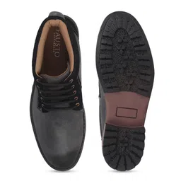 FAUSTO Men Leather High-Top Regular Boots image 5