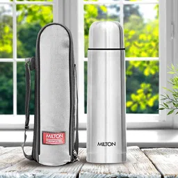Milton Silver-Toned Plain Lid 500 Thermosteel 24 Hours Hot & Cold Water Bottle 500 ml-image-39