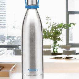 Milton Silver-Toned Duo 2200 Thermosteel 24Hours Hot & Cold Water Bottle with Handle 2.02L-picture-23