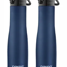Pexpo Navy Blue 2 Pieces Stainless Steel Leak Proof Water Bottle 1 L-image-19