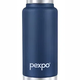 Pexpo Navy Blue Stainless Steel 12 Hrs Hot and Cold  Water Bottle 300 ml-image-5