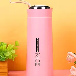 WELOUR Multicoloured Set of 2 Glass Printed Water Bottle image 5