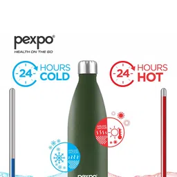Pexpo ELECTRO Green Double Walled Flask Water Bottle 1L image 3